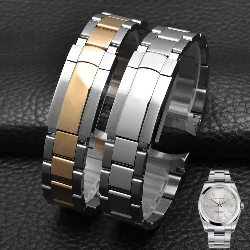 Cinturino Per Orologio In Acciaio Inossidabile Solido Per Rolex Oyster Perpetual Datejust Daytona Submariner Cinturino Per Orologio Da Uomo Di Lusso B