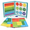 Children Magnetic Fraction Learning Math Toys Wooden Fraction Book Set Parish Teaching Aids Arithmetic Learning Educational Toys 1