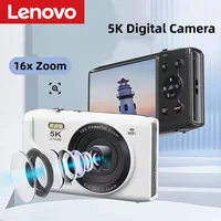 Lenovo Digital Camera 5K 72MP 2.8'' Screen LCD Screen 16X Digital Zoom Vintage Photography Vlog Video Recorder YouTube