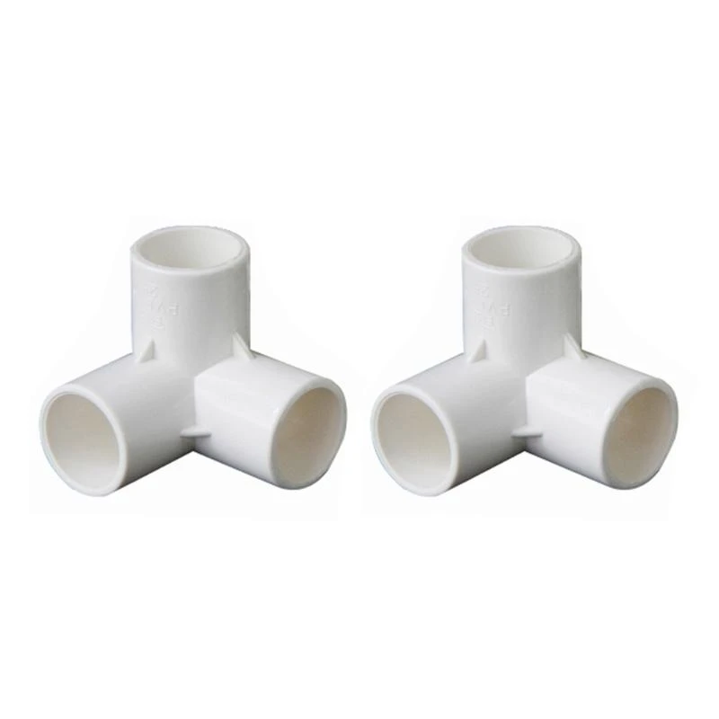 PVC 90 Degree Elbow Connectors PVC Elbow Fittings 2pcs for Indoor Outdoor Use W91B
