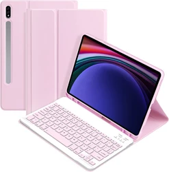 Premium Keyboard Cover for Samsung Galaxy Tab S9 11 - inch Tablet (Pink A)