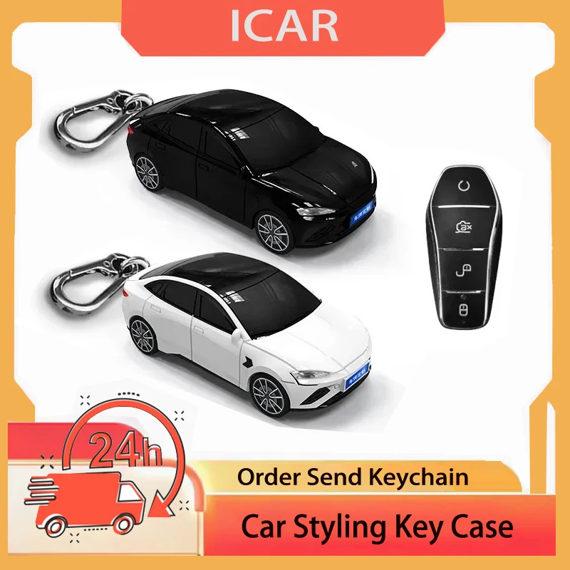 Icar Per Byd Seal Models Per Byd Atto 3 Han Ev Max Dolphin Yuan Plus Smart Remote Control Protect Cover Holder Accessori Auto
