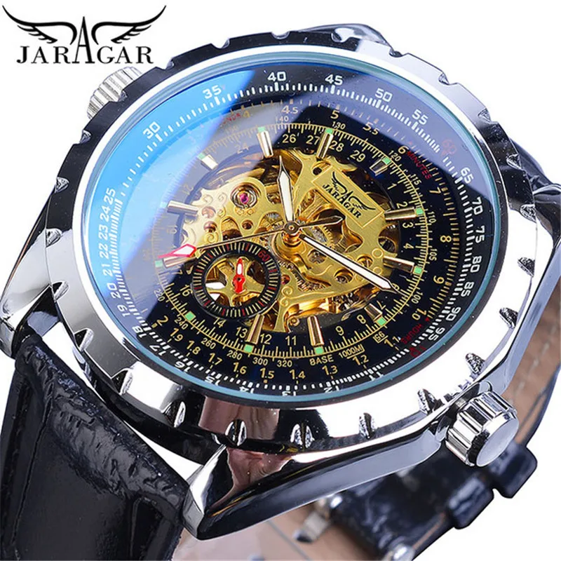 Luxury Skeleton Design Men's Automatic Watch with Steel Band - Luminous and Waterproof