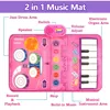 2 In 1 Piano Mat for Kids Piano Keyboard & Jazz Drum Music Touch Play Carpet Baby Toddlers Music Instrument Education Toys Gift 5