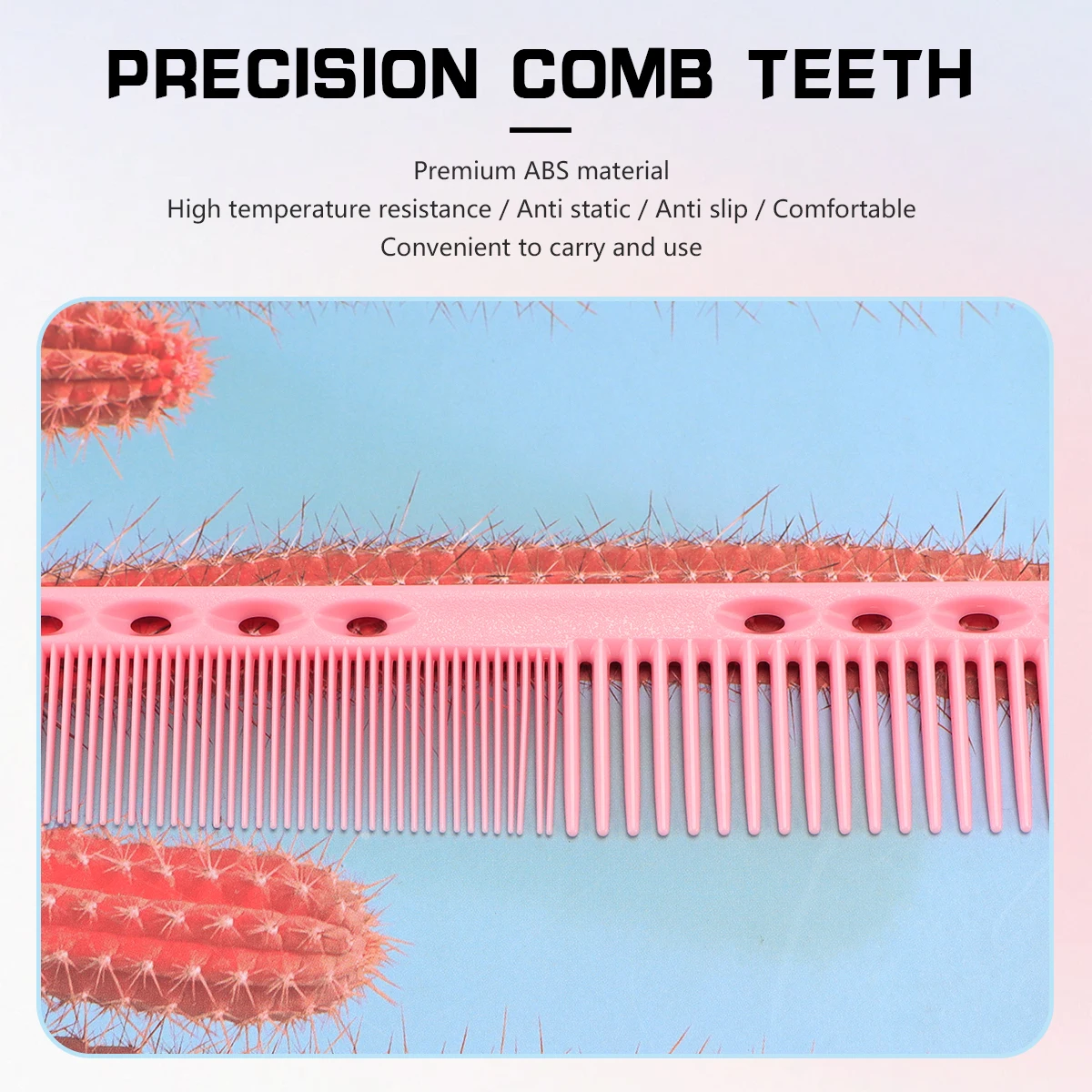 Multicolour Portable Anti-static Hair Combs Professional Barber Plastic Hairdressing Haicut Brush Salon Styling Tool Accessories 5
