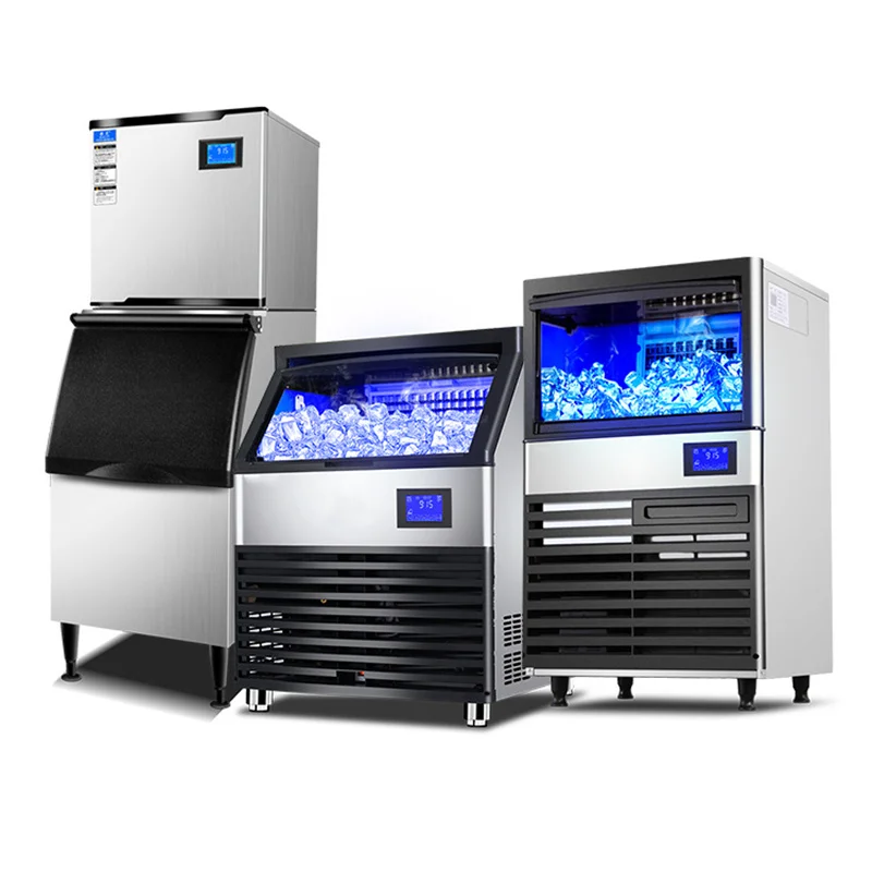 Wholesale Large Daily Output 35-420Kg Air Cooled Commercial Ice Maker Milk Tea Shop Bar KTV Crescent Ice Cube Maker Machine 6