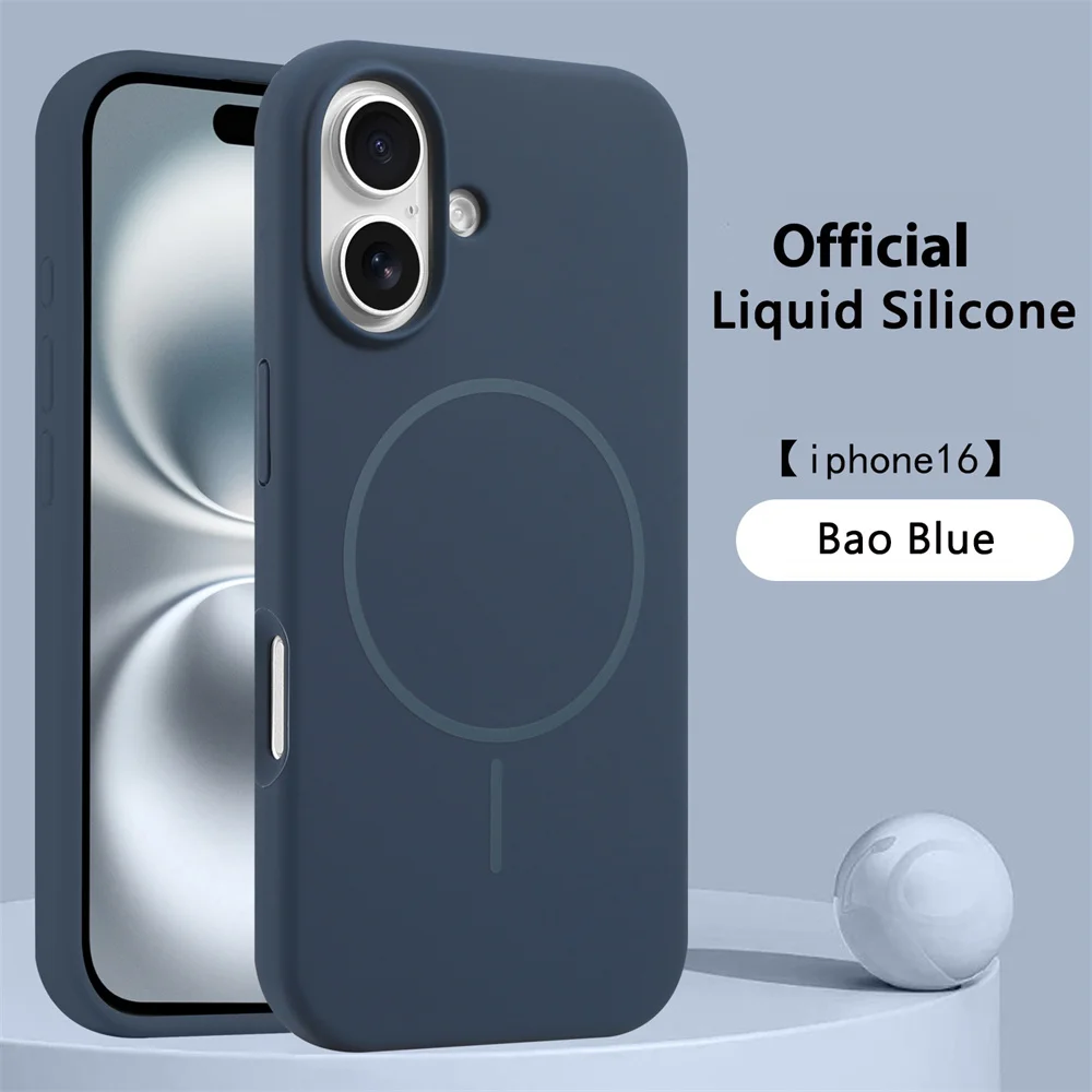 Premium Liquid Silicone Magnetic Wireless Charging Shockproof Case Cover