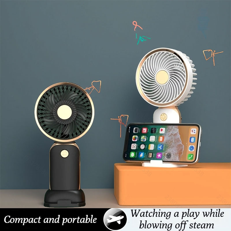 Creative USB Charging Cooling Fan Portable Compact Handheld Small Fan for Office Home Travel and Student Desktop Use