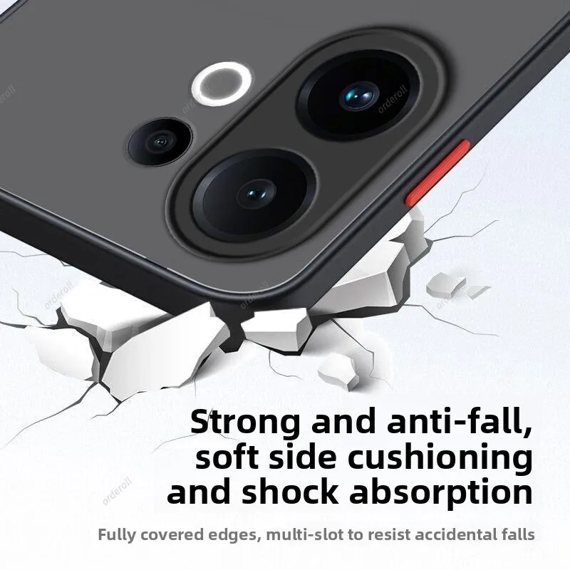 Simplicity Skin-Feel Frosted Translucent Acrylic Case - Shockproof and Anti-Fingerprint