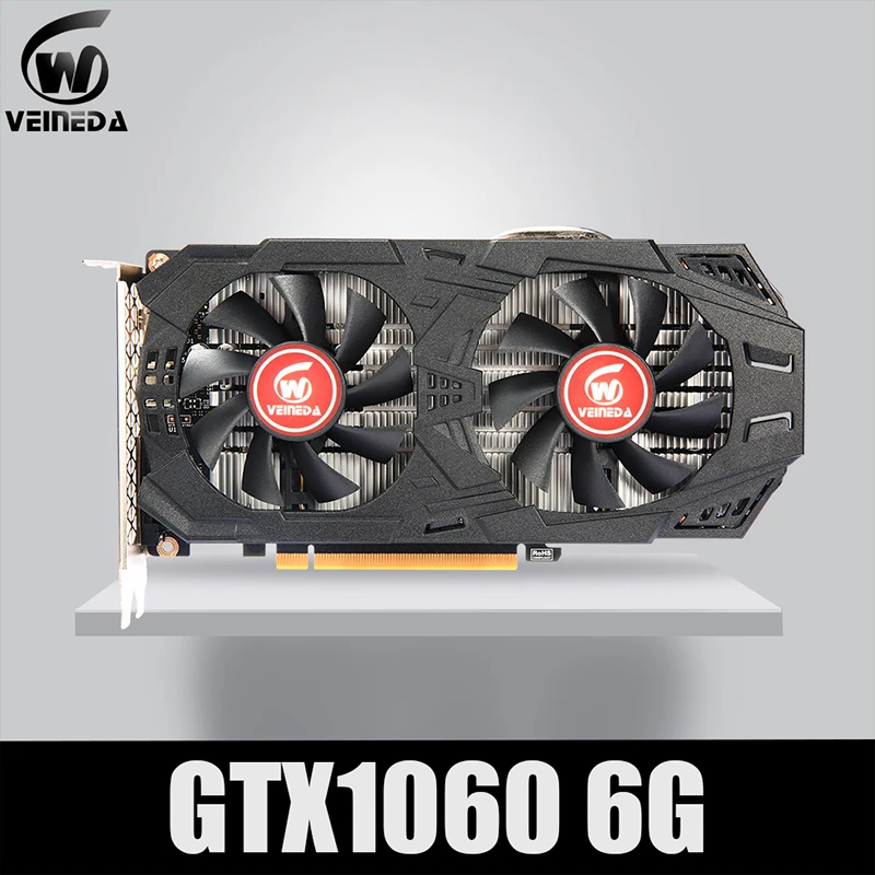 VEINEDA Graphics Card GTX 1060 6GB 192Bit GDDR5 GPU Video Card For nVIDIA Gefore Games Stronger than GTX 1050Ti 【絶品】 6GB GDDR5 GeForce GTX 1060 PCパーツ