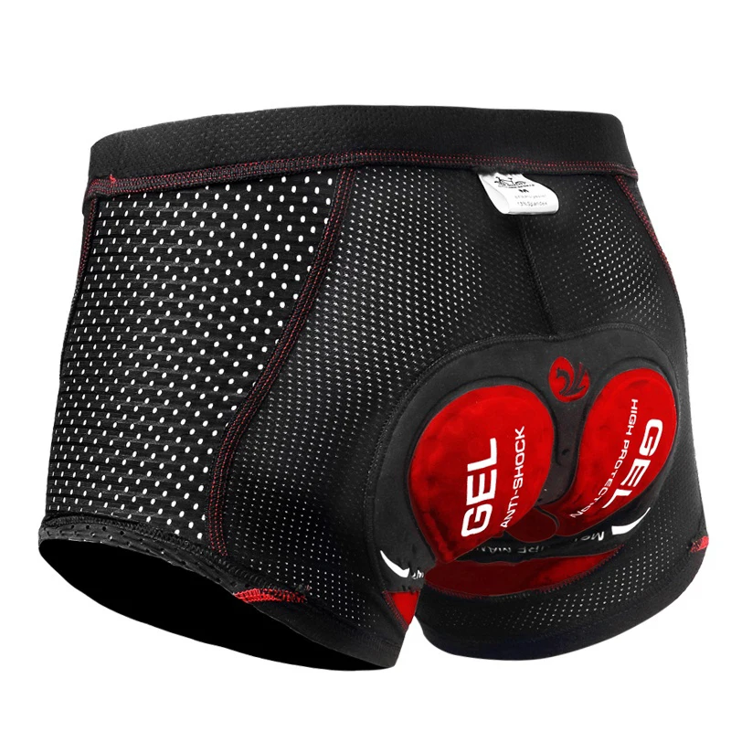 Description Picture 2 of itemNew Cycling Underwear For Men Thickened Silicone Mountain Cycling Pants Quick Drying Road Bike Shorts All Seasons