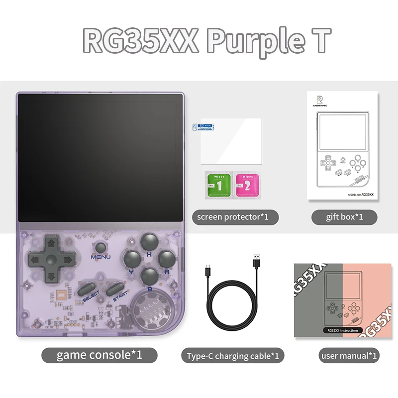 وحدة تحكم ألعاب الفيديو المحمولة ANBERNIC RG35XX،...
