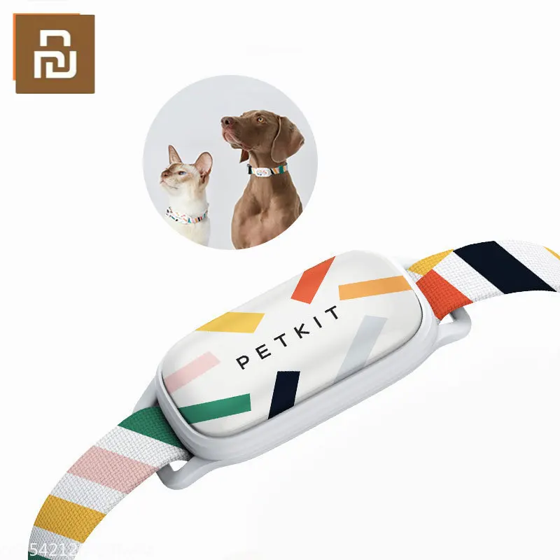 Pet Collar New Youpin Petkit Smart Personalized Dog Cat Collars Adjustable Soft Nylon Waterproof Puppy Collar Tags Pet Accessories APP Work