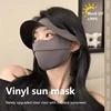 Polyester Ice Silk Mask Portable Sunshade Breathable Sunscreen Mask Outdoor With Brim Sun Protection Hats 3