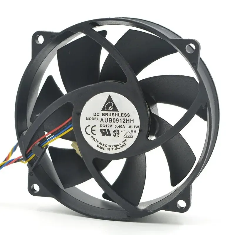 대만 CPU 4 선 PWM 온도 제어 냉각 선풍기, Aub0912hh 12v 0.40a 9025 9cm