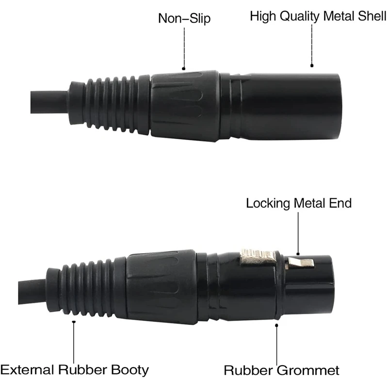 XLR ø ̺, 3  XLR - XLR  ġ Y ̺ 뷱 ũ ø ڵ  Adaptor-50Cm