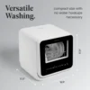 Portable Countertop Dishwasher with 5-Liter Built-in Water Tank - 5-Program System for Home, RV, and Apartment - Wash 4