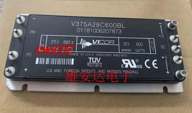 

Оригинальный в наличии V375A28C600BL V375A28C600AL VICOR 375V28V 600W