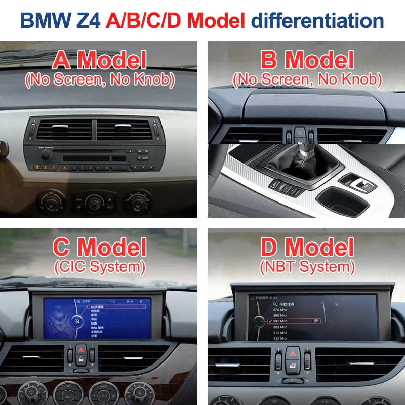 ID8 10.25 pollici Android 12 Wireless CarPlay AUTO per BMW Z4 E85 E86 E89 CIC NBT lettori Video multimediali per AUTO GPS Navi Bluetooth