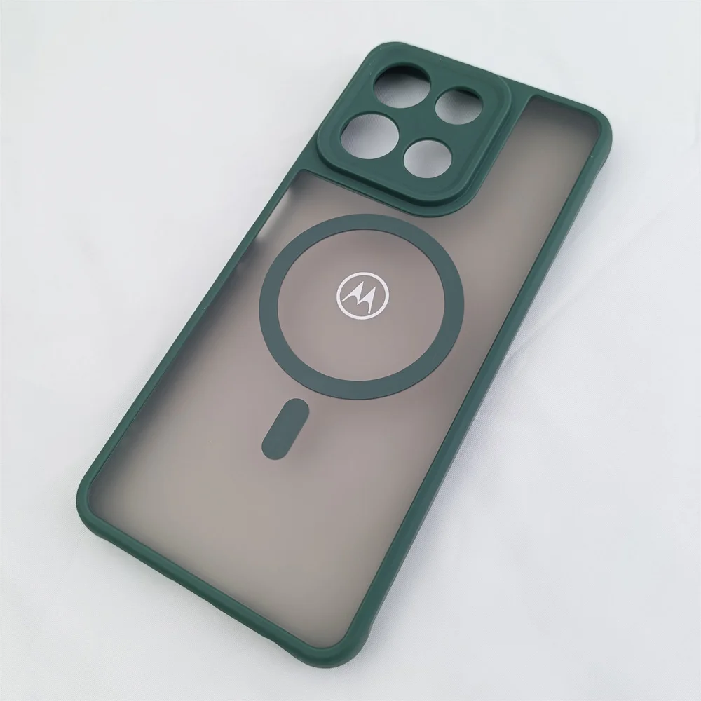 Magnetic Charging Matte Clear Shockproof Case with Frosted Shell