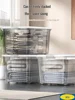 Household quilt storage box transparent acrylic large capacity bedroom organizing box Office Desktop Organizer Hoder 24*18*16cm 1