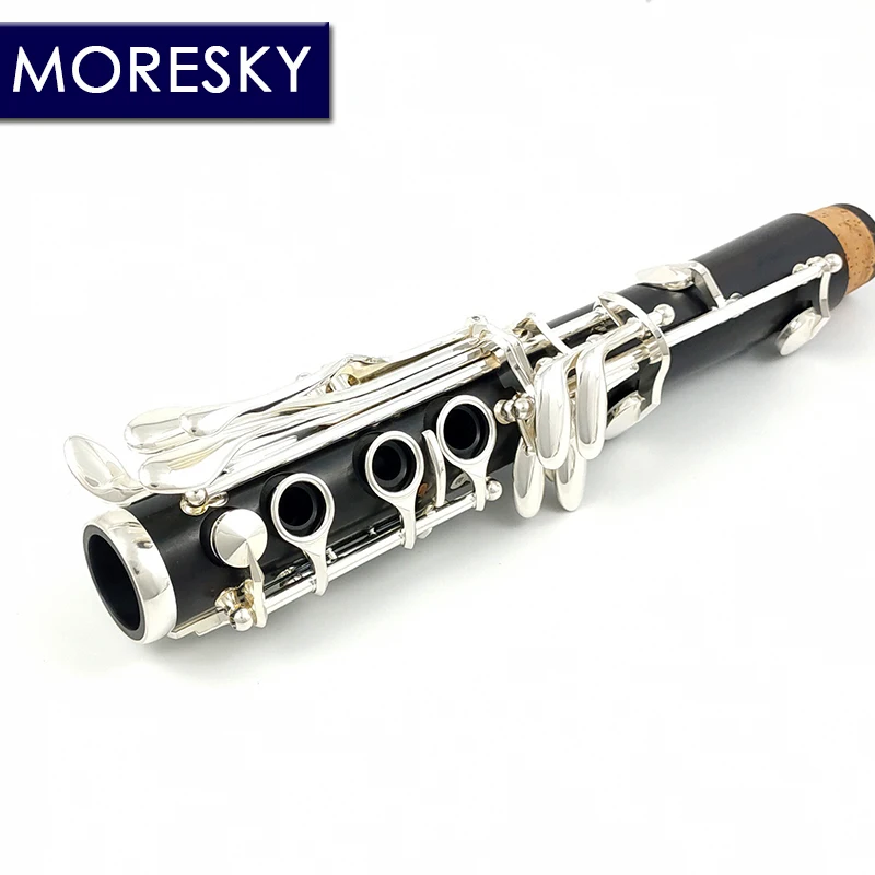 Clarinet Woodwind Instrument MORESKY Clarinet Bb Wood Ebony Silver Plated 18 Keys Grenadilla Sib Klarnet M65 clarinet woodwind instrument clarinet and saxophone accessories