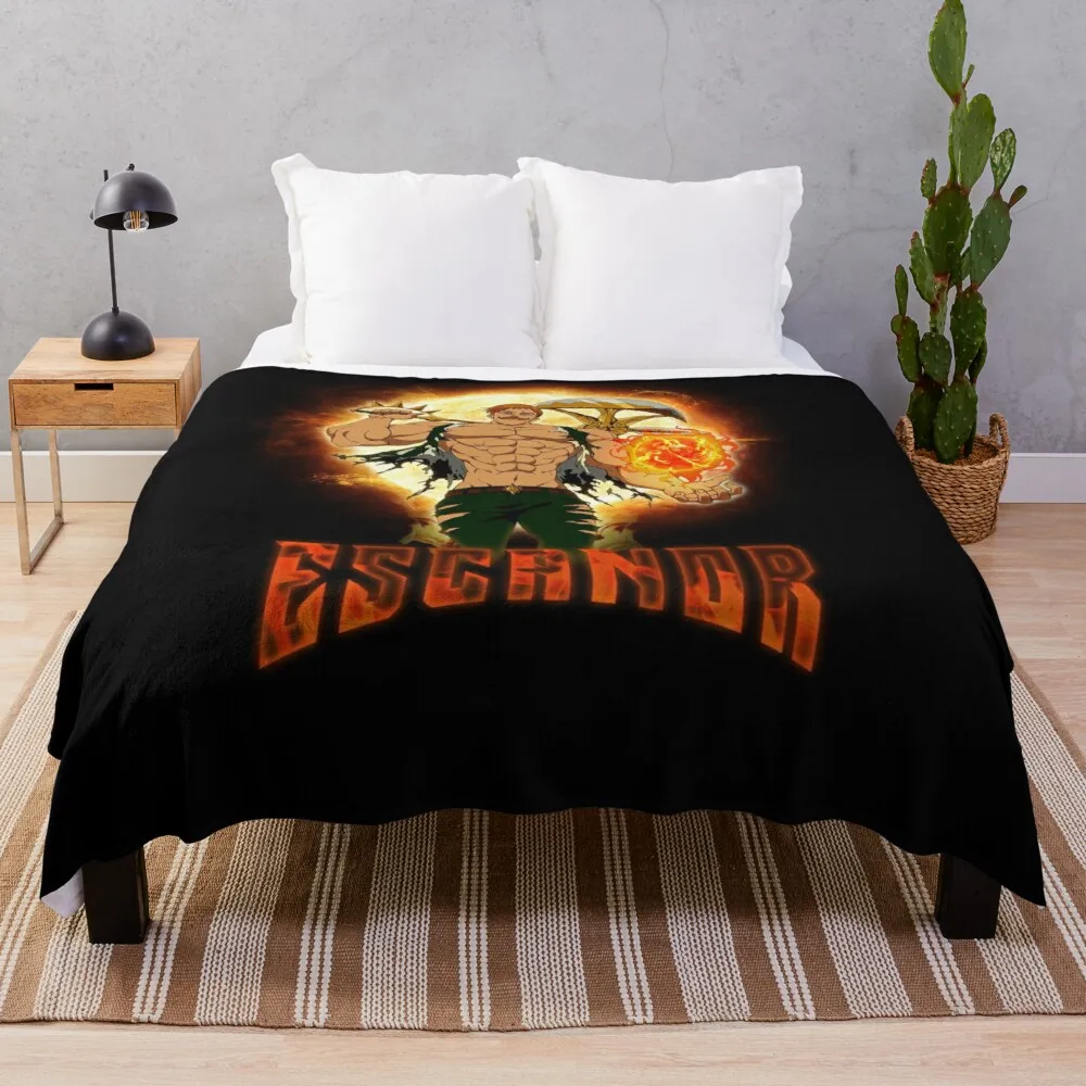 

Escanor the vanity sin / Sun God Throw Blanket Travel Blanket
