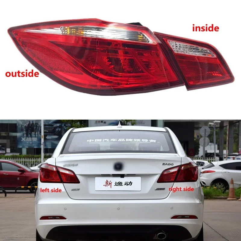 

Auto Parts for 12-16 CHANGAN EADO Outer Tail Lamp Car Rear Bumper Tail Light Brake Stop Reverse Lamp combined Taillamp Assembly