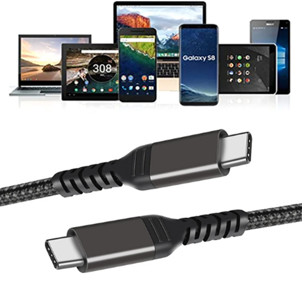 Double-head type-c fast charging data cable PD100W【2meter】