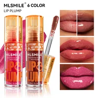 MLSMILE Duck Lip Plump Lip Oil Moisturizing Lip Gloss Mirror Water nature long-lasting Gloss Gloss Pearl Lip Glaze Set 1