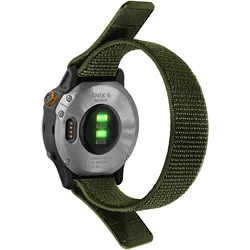 Universal Nylon Strap with Hook and Loop Closure - Quick Dry Watch Bracelet, 20mm and 22mm Options - 20mm Universal (Army green)