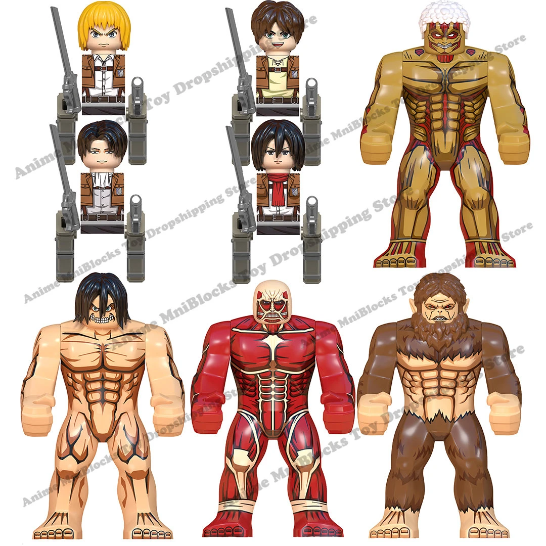 Construction Block Mini Figure Attack Titans Building Blocks Attack Titans Blocks Aliexpress