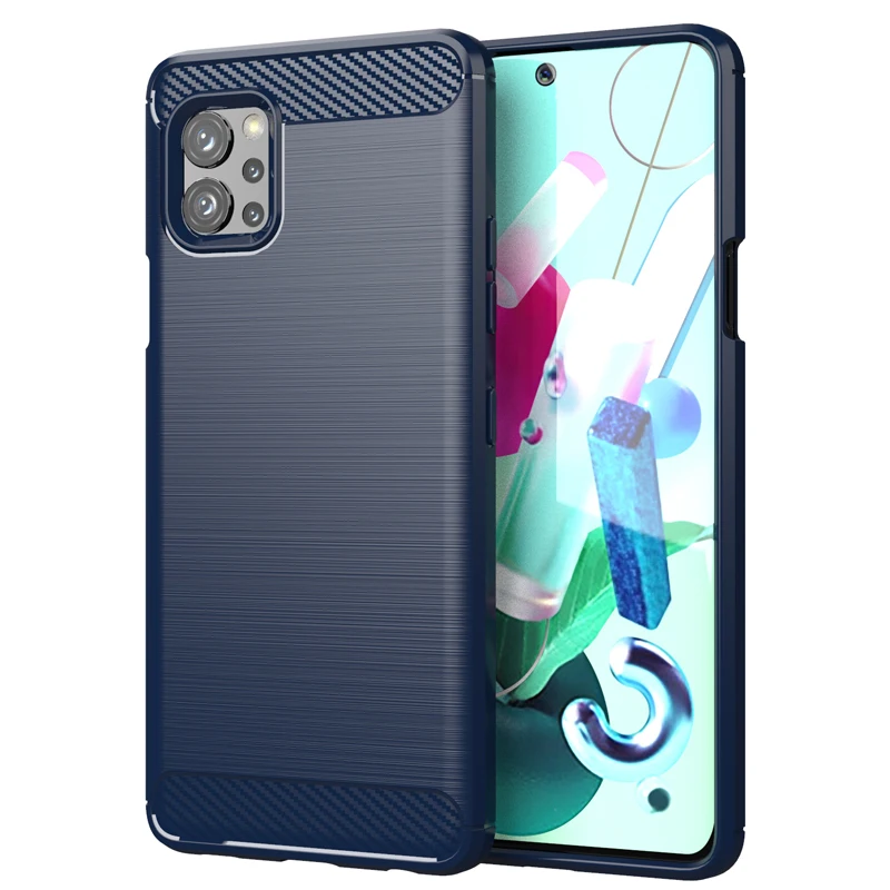 Luxurious Matte Silicone Phone Case - Soft Shockproof Carbon Fiber Protector