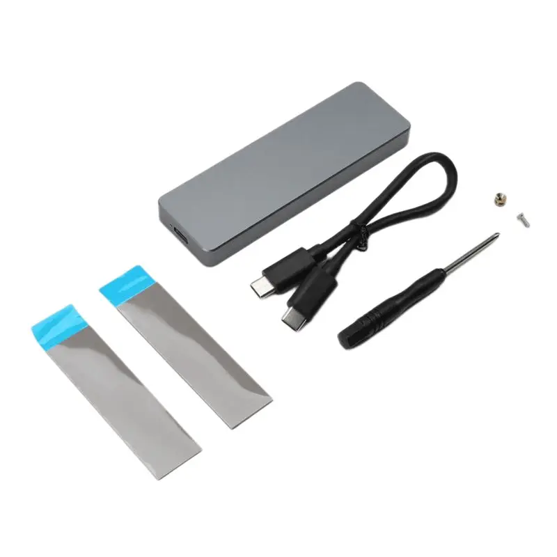【디지털 기기】M.2 Nvme SSD 인클로저 USB3.2 Gen2 알루미늄 합금 어댑터 케이스는 PC용 2230/2242 M/B&M SSD를 지원합니다.