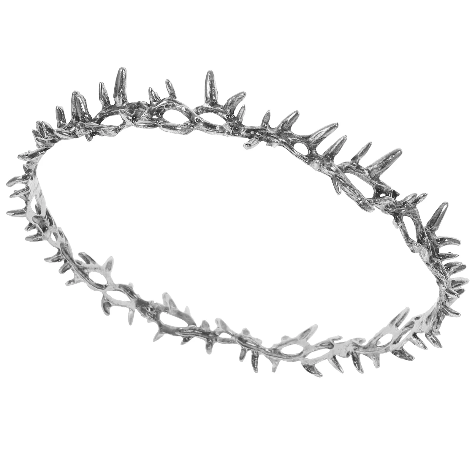 

Crown of Thorns Party Hair Accessories Ancient Silver Tiara The Wedding Womens Bridal Tiaras Metal Prom Bride Headdress Women's