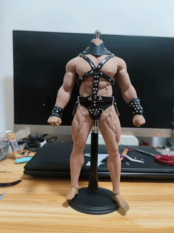 

Custom 1/6th Sodier PU Leather Straps Clothes Shorts Model for 12" M35 Muscle