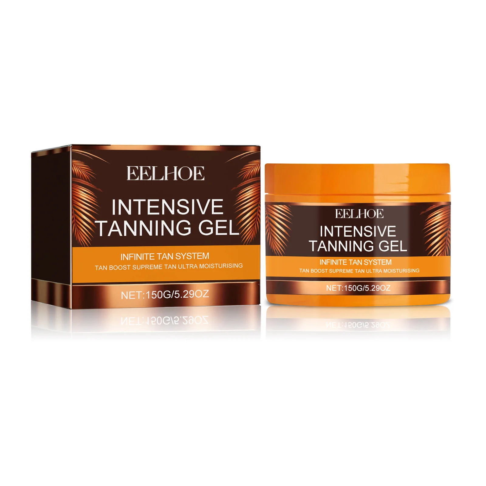 EELHOE Intensive Tanning Gel Body Face Bronzer Sun Tan Booster Oil Effective Sunbed Tanning Accelerator Body Self Cream