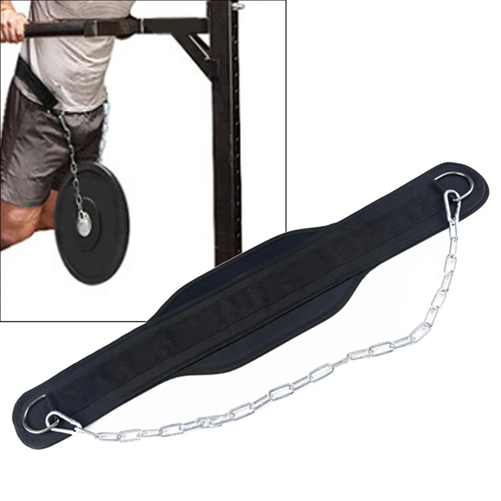 Dipping Belt Weight Lifting Chain Body Building Adjustable Chin Pull Ups Gym