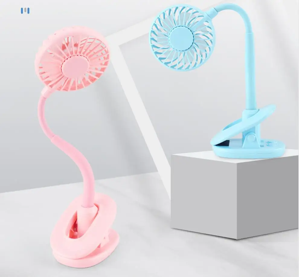 Aromatherapy Clip Fan Portable USB Stroller Fans with 3 Speeds Quiet