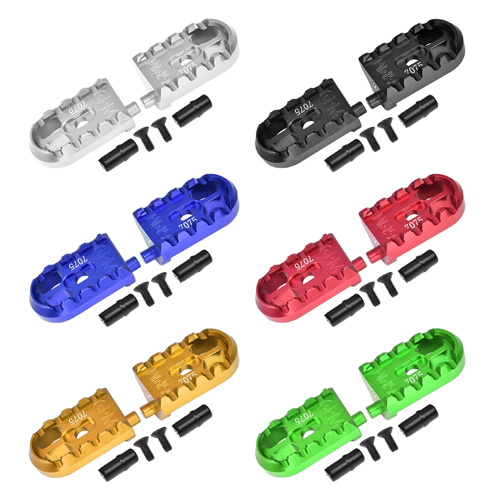 Set Di Pedane Per Moto In Alluminio 7075-T6 Per Moto Rtr Losi-1/4 Promoto-Mx, Fxr-Los06000