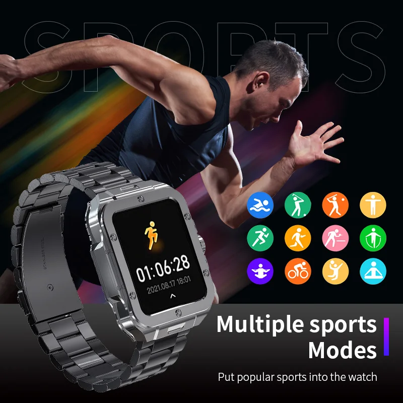 LIGE 2023 PPG Smartwatch  ȭ   ð      Ʈ ġ  Reloj Hombre