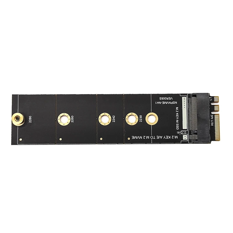 M2 NVME KEY-M для интерфейса Key A/E Riser WIFI для SSD-накопителя M.2 Disk Conv m2 key a e to m2 nvme adapter convert card riser ngff to key m expansion slot wifi interface to m2 nvme support 2230 2280 m2 ssd