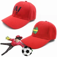 New Anime Captain Tsubasa Elementary School Cosplay Wakabayashi Genzo Red Casual Baseball Cap Adult Unisex Sport Embroidery Hat 1