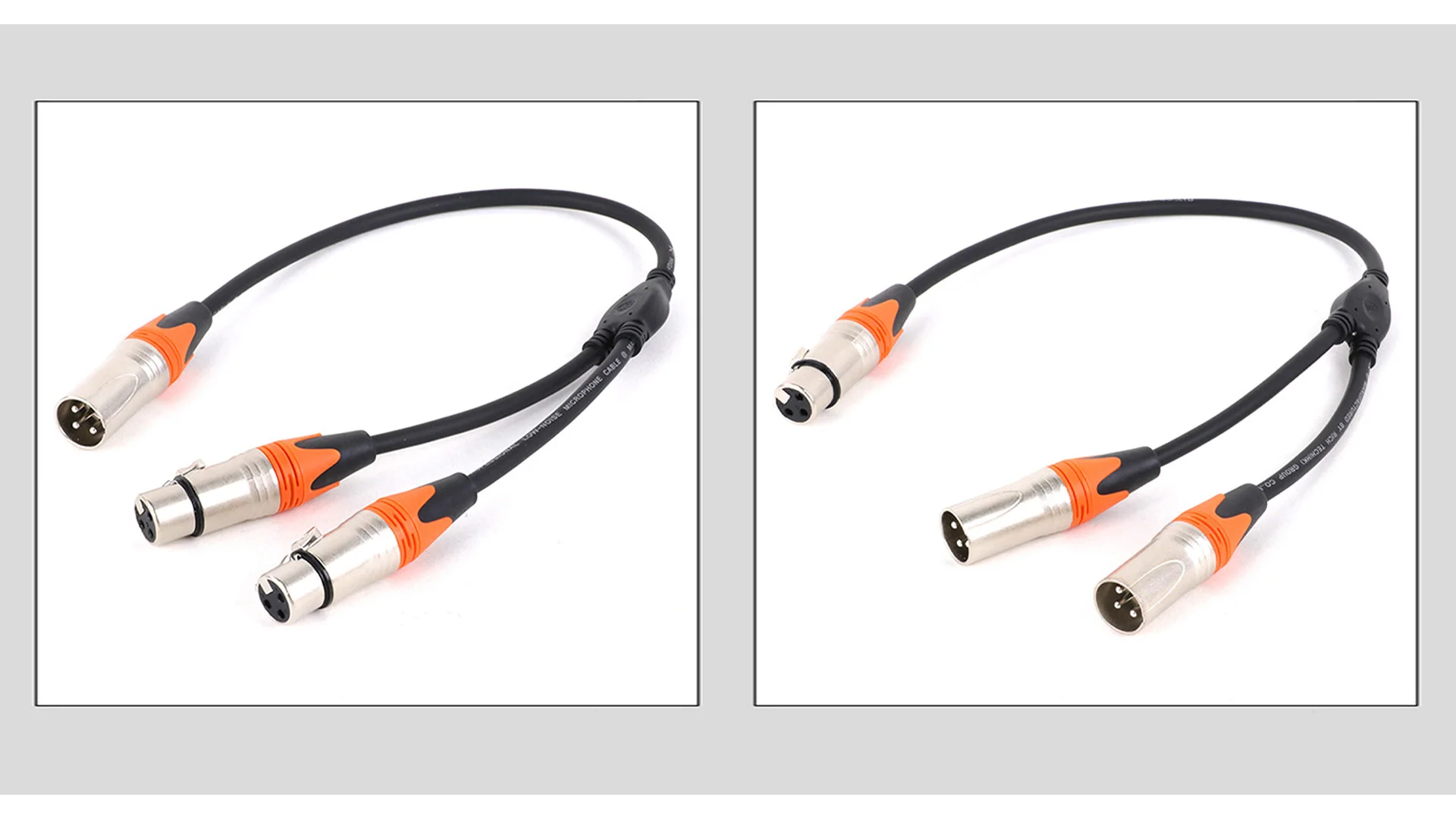 Spezialität 0,3 m 0,5 m 3-polige xlr-Buchse/Stecker auf 3-polige xlr-Doppelst ecker/-buchse Y-Splitter-Mikrofon kabel für Mischer usw. – Detail 13