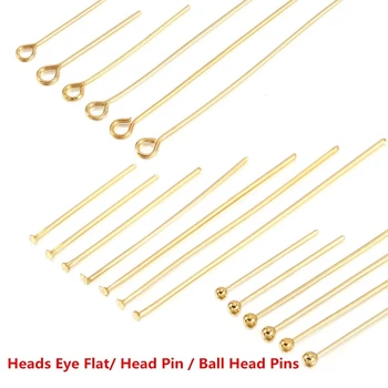 Gold Silver Head Pins 1