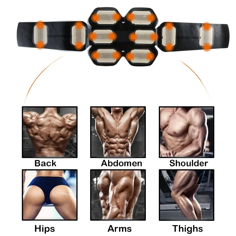 Vibration Fitness Massager Abdominal Muscle Trainer Electro Stimulator Gym Home EMS Spierstimulator Fitness Abdominale Training