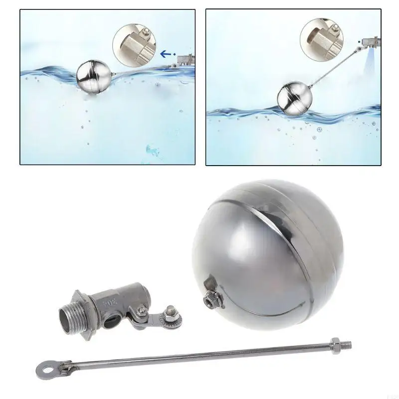 F92C Stainless Steel Floating Ball Float Valves DN15 Water Level Controller Durable
