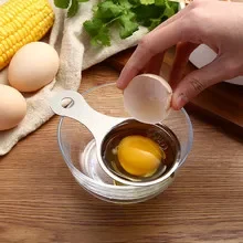 Egg separator Egg Yolk Separator Stainless Steel Eggs White Filter Kitchen Gadgets Separating Funnel Spoon Divider Kitchen Utensils