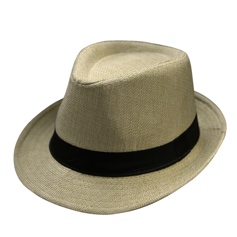 Summer Fedora Hat for Men Fashionable Elegant Vintage Black Women White Red Brim Panama Top Jazz Beach Unisex Classic fedora hat fashion hat