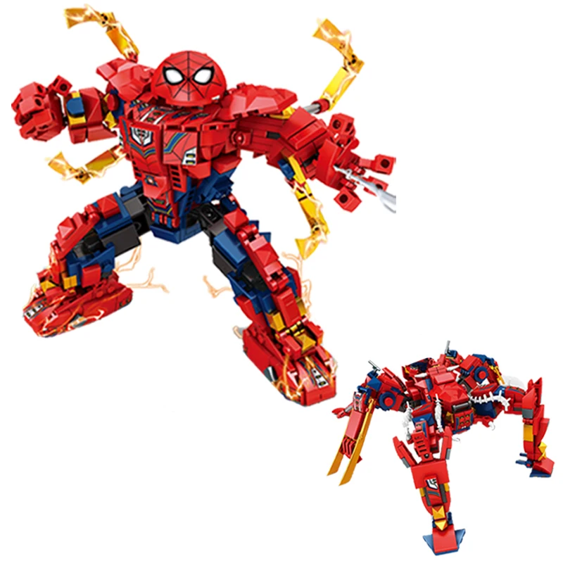 

Disney Marvel Superhero Spider-Man Building Blocks Classic Movie Avengers Venom Model Mecha Assembly Bricks Toys Kids DIY Gift